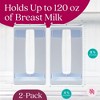 Nurse and Nourish 2 Pack Breast Milk Storage Tower - Organizer for Milk Freezer Bags - Breast Milk Storing Containers for Up to 120oz Milk - 4 of 4