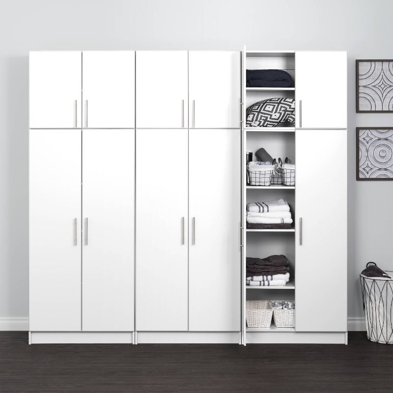 96&#34; Elite with 6 Storage Cabinet Set White - Prepac, 1 of 7