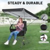 MUKE Portable Swing Hammock Chair with Adjustable Canopy, Folding Rocking Camp Chair with Shade and Cup Holder for Outdoor Relaxation - 4 of 4