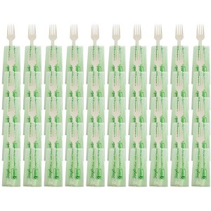 Jaya 6.5" Fork Individually Wrapped White - Pack of 50 - 1 of 3