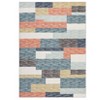 Large Living Room Rug 10 x 13 Geometric Patchwork Accent Carpet with Non-Slip Backing, Machine Washable Low Pile Area Rug, Foldable Floor Mat - 3 of 4