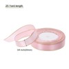Unique Bargains Double Face Wide Satin Ribbon with Gold Edges for Wedding Bouquet - 2 of 4
