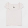 Women's Cap Sleeve Portrait Neck T-Shirt - Wild Fable™ - 4 of 4