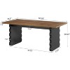 Tribesigns 63-Inch Wooden Executive Desk, Modern Computer Office Desk Study Writing Table, Business Workstation for Home Office - 3 of 4