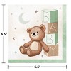 Creative Converting Teddy Bear Deluxe Baby Shower Tableware and Decorations Kit 27ct - 4 of 4