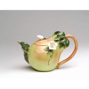 Kevins Gift Shoppe Hand Painted Ceramic Pear Teapot