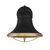 Savoy House Belmont 1 - Light Wall Light in  Textured Black/Warm Brass - 3 of 4