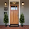 Costway 1/2 Pack 37.5" Artificial Topiary Cedar Tree with Cement Plastic Pot & Realistic Moss - 2 of 4