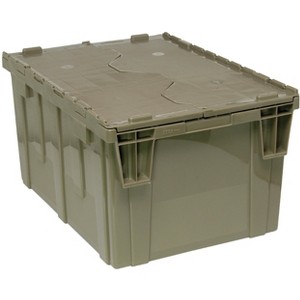 Quantum Storage Systems Heavy Duty Attached Top Container, 24"W X 20"D X 12-1/2"H Overall Size, 2.44 Cu.Ft. Volume, Recessed - 1 of 2