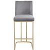 TOAOTBNBOB Armless Bar Stools Set of 2, Industrial Counter Height Bar Chair with Cozy Back, Modern Barstools for Kitchen Island - 2 of 4