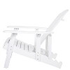 CAVINAS Outdoor Modern Foldable Patio Adirondack Chairs,Extendable Patio Furniture Lounge Chair for Garden,Backyard,Balcony,White - 4 of 4