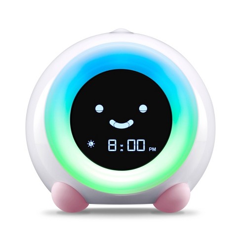 Kids night light store clock