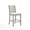 New Classic Furniture,Furniture Pascal Wood Counter Chair In Driftwood (Set Of 2) - 2 of 4
