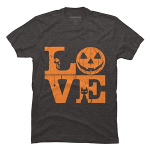 Men's Design By Humans Halloween Love Night Creepy Cute Fun By RedBirdLS T-Shirt - 1 of 4