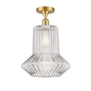 Springwater - 1 Light Semi-Flush Mount In Industrial Style-17 Inches Tall and 12 Inches Wide - 1 of 1
