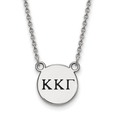 Black Bow Jewelry Sterling Silver Kappa Kappa Gamma Greek Life Necklace 18 Inch
