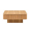 CAVINAS Modern Side Table Square Coffee Table with Sturdy Base, End Table for Living Room, Bedroom - 3 of 4