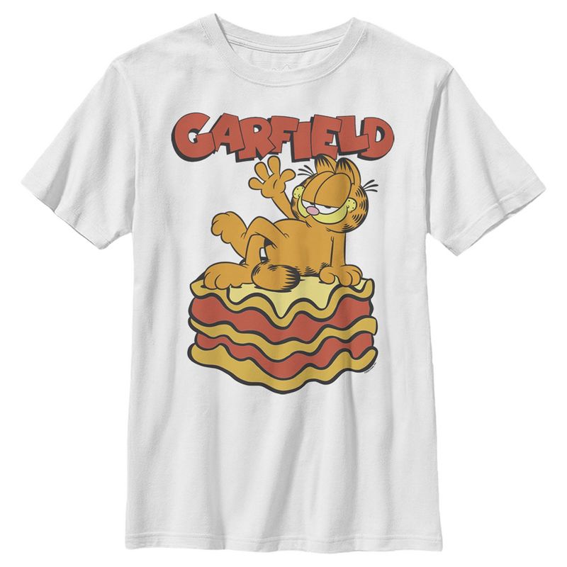 Boy's Garfield Cool Lasagna Lover T-Shirt, 1 of 5