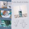 Evideco French Home Goods Decorative Toilet Brush & Holder - Available in 6 Unique Designs - Durable Plastic, Compact Size, Easy to Clean - 3 of 4