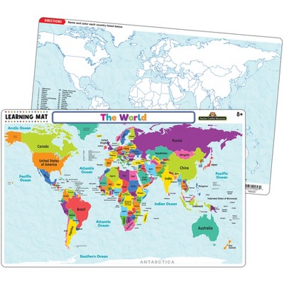 Teacher Created Resources The World Map Learning Mat : Target