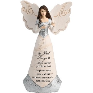 Pavilion Gift Company - Best Things in Life - 8" Angel Holding Butterflies - Decorative Objects - 1 of 4