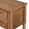 Ridstar 31.4 in. H Natural Console Tables with Three Storage Drawers & Bottom Shelf - 3 of 4