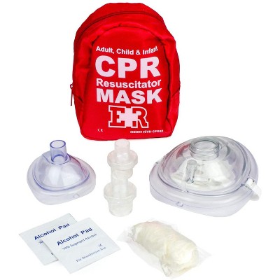 Adult and Infant CPR Mask Combo Kit