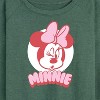 Women's - Disney - Minnie Pink Lightweight French Terry Wide Neck Long Sleeve Shirt - 2 of 4