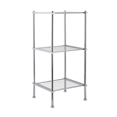 OIA Metro 4-Tier Bathroom Shelf, 13'' x 41.13'', Grey