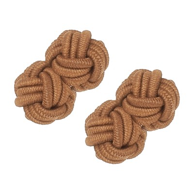Unique Bargains Elastic Fabric Silk Knot Cufflinks for Men