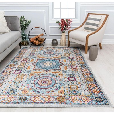 Rugs America Harper Abstract Vintage Area Rug