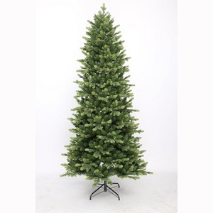 Pre-Lit Christmas Tree with LED Warm White Lights, 8 Light Modes, Hinged Artificial Xmas Tree, Traditional Holiday Decoration Trees for Home Shop - 1 of 1
