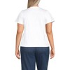 Lands' End Women's Slub Flutter Sleeve V-Neck T-Shirt - 2 of 4