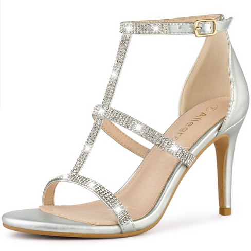 Silver cheap heels target