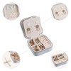Unique Bargains Mini Portable Plush Velvet Storage Display Holder Travel Jewelry Box for Girl's Birthday Gifts - 3 of 4