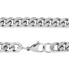 West Coast Jewelry Men's Polished Beveled Cuban Curb Link Chain Stainless Steel Necklace (6mm) - 24" - 4 of 4