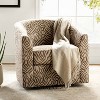 Liria Wooden Upholstered Barrel Chair for Livingroom with Metal Swivel Base| ART OF LIVING DESIGNS - 2 of 4