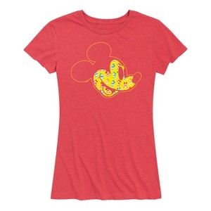 Women's - Disney - Mickey Face Fill Short Sleeve Graphic T-Shirt - 1 of 4