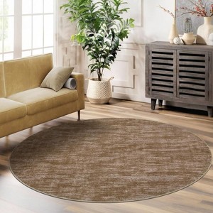 Acekool Washable Rug, Modern Abstract Non Slip Low Pile Soft Indoor Carpet for Living Room Bedroom Playroom, Stain Resistant - 1 of 4