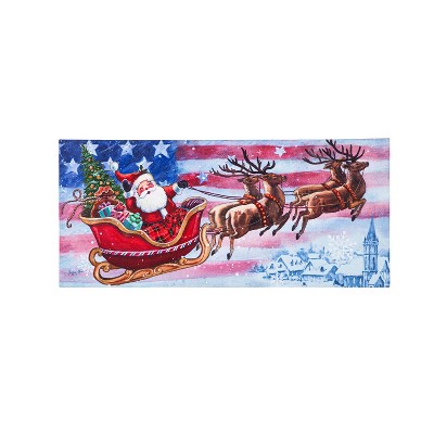 Evergreen Patriotic Santa Sassafras Switch Mat