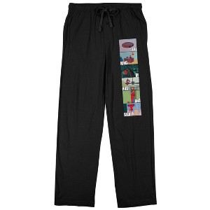 Spider-Man Classic Comic Book Art Men's Black Sleep Pants - 1 of 4