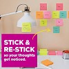 Post-it 4pk 4" x 6" Lined Super Sticky Notes 45 Sheets/Pad Supernova Neons - image 3 of 4