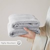 100% Premium Turkish Cotton Solid Color Bath Towel Set, Heavyweight High Absorbent Plushy & Durable Bath Towel - 3 of 4
