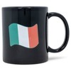 Elanze Designs Irish and Proud Mustache 11 Ounce Black Ceramic Coffee Mug - 2 of 2