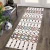 Washable Area Rug Vintage Trellis Accent Rugs Non Slip Rug Foldable Stain Resistant Geometric Low Pile Indoor Carpet for Bedroom Living Room - 4 of 4