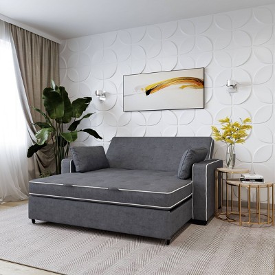 Serta - Brandclub - Queen Andrea Convertible Futon Sofa Bed