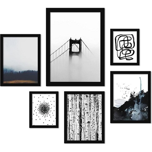 Americanflat 'modern Mist' - 6 Piece Picture Frame Graphic Art Set ...