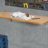 VEVOR Wall Mounted Folding Table, 47.24" x 19.69" Wall Mount Drop Leaf Table, Wooden Floating Desk with Iron Bracket, Fold Down Desk - 2 of 4