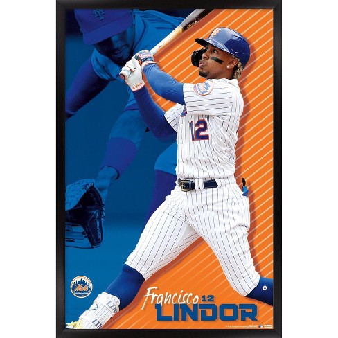 I created this retro style illustration of Francisco Lindor. As