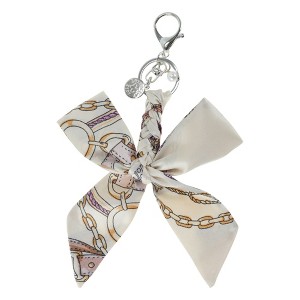 Unique Bargains Bow-knot Scarf Handbag Charm 1 Pc - 1 of 4